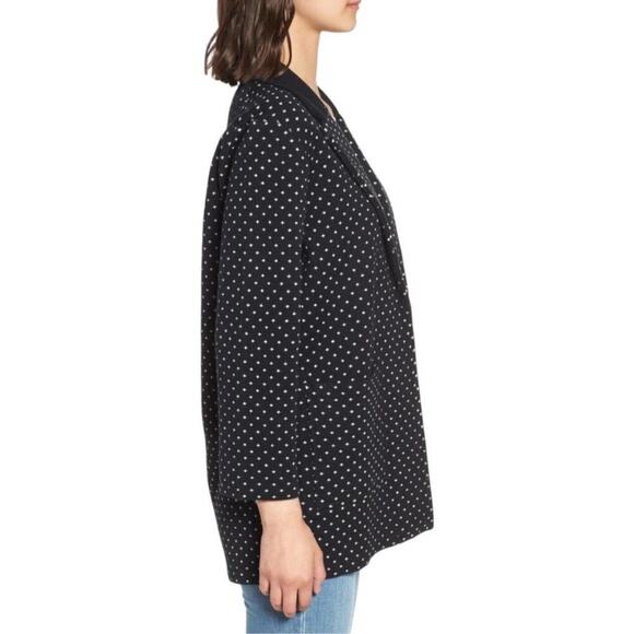 J. Crew 365 Sophie Open-front Polka dot Sweater Blazer in Navy/Ivory - Picture 3 of 16